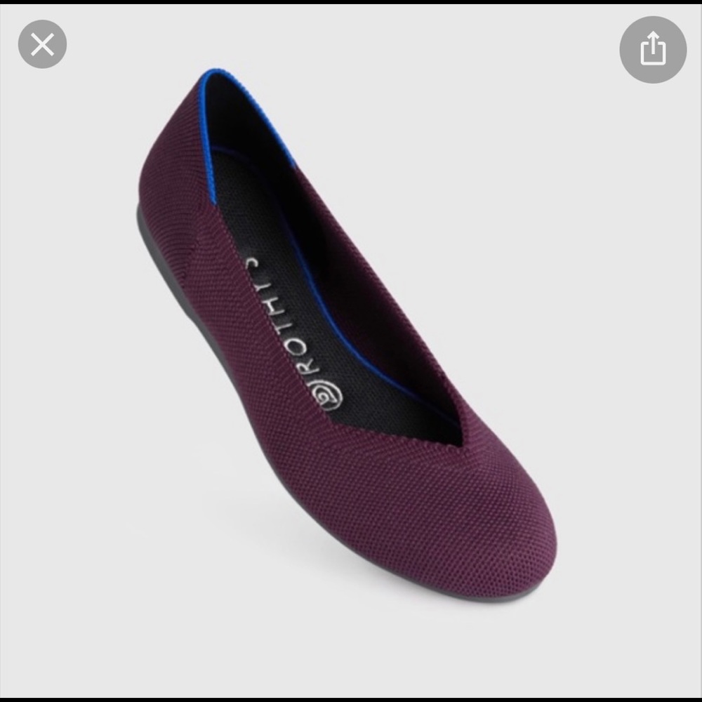 Rothy’s Wine Purple Round Flats